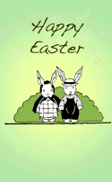 Bucolic Bunnies Easter Card