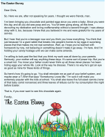 Easter Bunny Letter Teenager