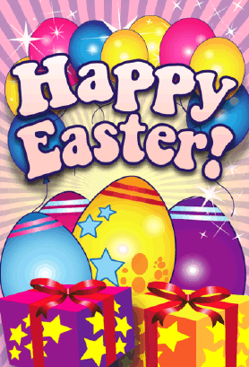Eggs Presents Easter Card