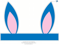 Blue Easter Bunny Ears