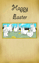 Chickens and Bunnies Easter Card