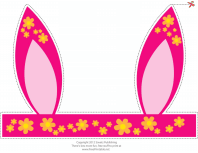 Flowered Easter Bunny Ears