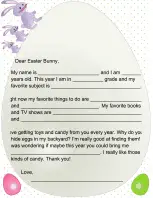 Letter to the Easter Bunny