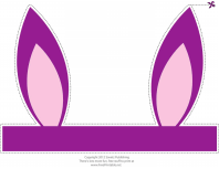 Purple Easter Bunny Ears