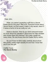 Secret Easter Bunny Letter