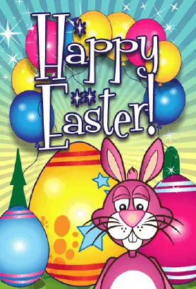 Bunny Eggs Easter Card