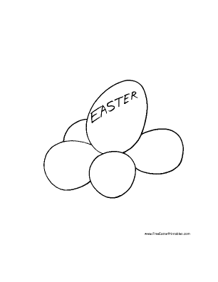 Easter Egg Easter Coloring Page