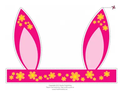 Flowered Easter Bunny Ears