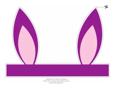 Purple Easter Bunny Ears