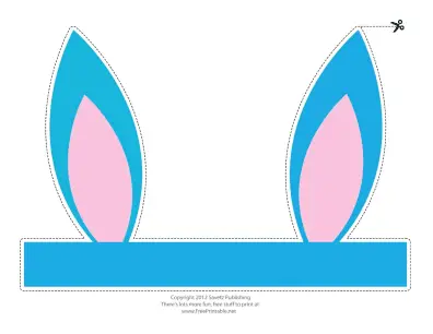 Turquoise Easter Bunny Ears