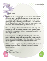 Easter Morning Letter from The Easter Bunny:  I Saw You at the Mall